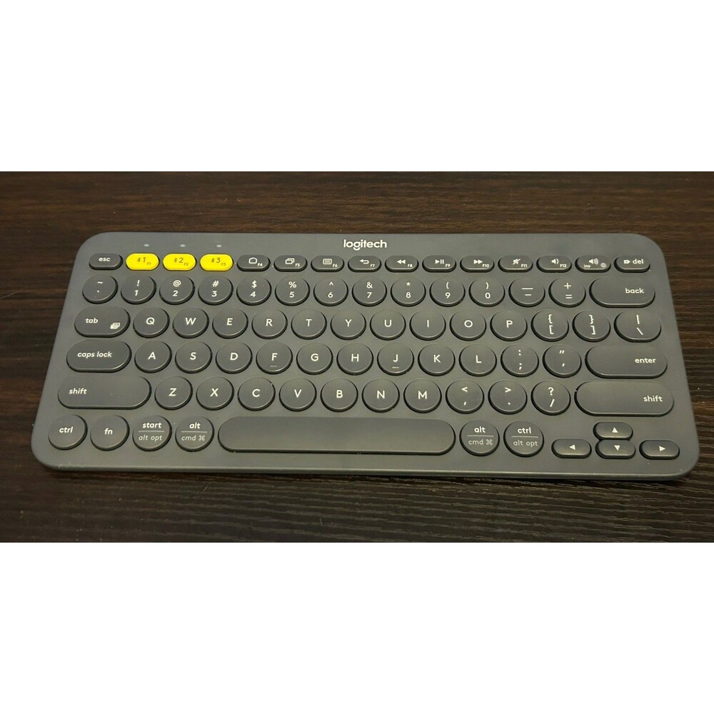 Logitech K380 Wireless Bluetooth Keyboard Dark Gray PC Mac iPad Android